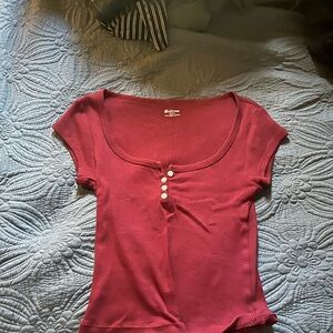 No Boundaries Burgundy Top